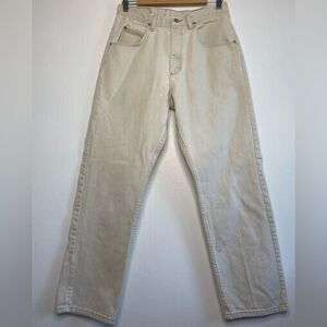 Wrangler Silver Edition Cream Jeans Size 32 Straight leg regular fit